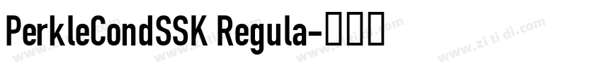 PerkleCondSSK Regula字体转换